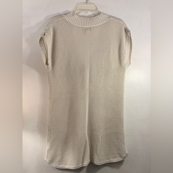 Old Navy Knitted V-Neck Cover Up, Size: 1, & Color: Cream - Picture 2 of 12